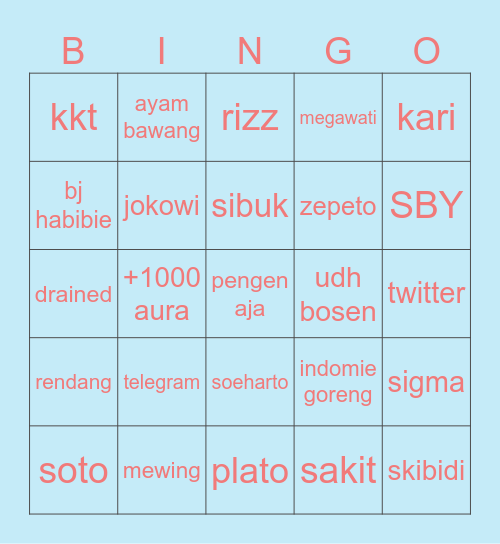 aïana Bingo Card