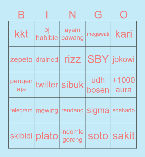 aïana Bingo Card