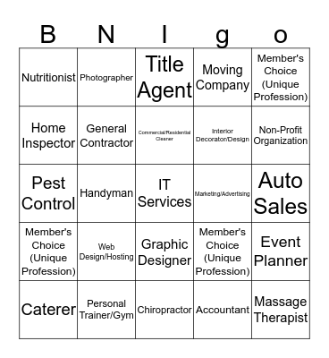 Hampton Roads Power Partners Bingo Card