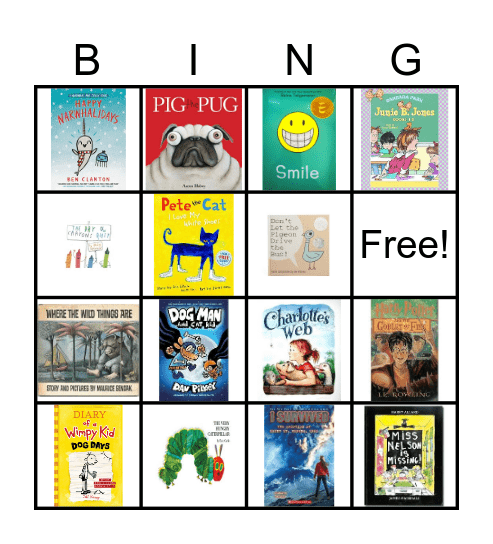 Book BINGO Evergreen Park! Bingo Card