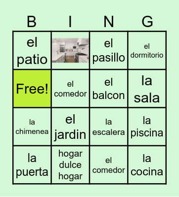 La casa Bingo Card