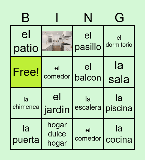 La casa Bingo Card