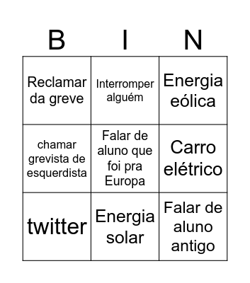ze luis falas Bingo Card