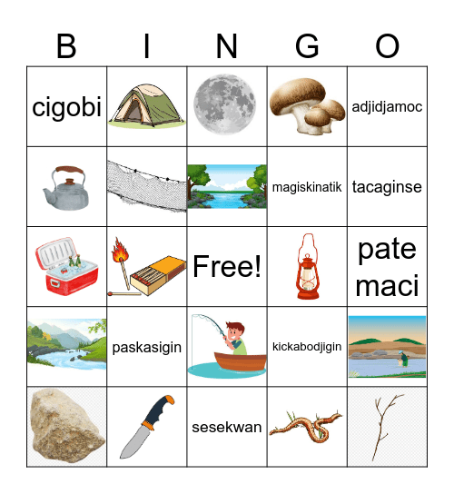 Kibecinan Bingo Card