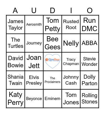 GiveHear- Sip & Smoke Bingo Card