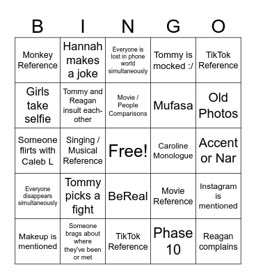 Zambia 2024 Bingo Card