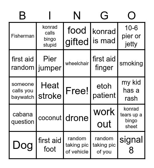 BINGOOOO Bingo Card