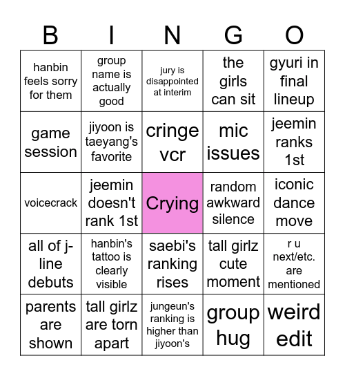 ILAND Finale Bingo Card