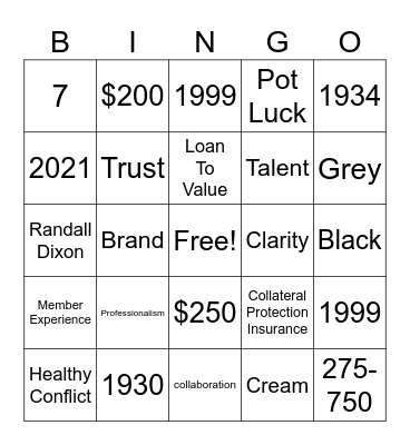 ECCU CULTURE BINGO Card