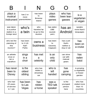 Ines - Agnir 2024 Reunion Bingo Card