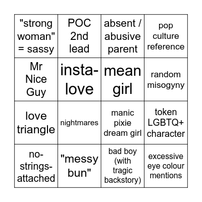 Reading Bingo Card