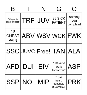 4th of July Bingo Card