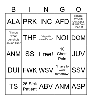 4th of July Bingo Card