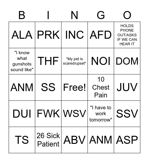 4th of July Bingo Card