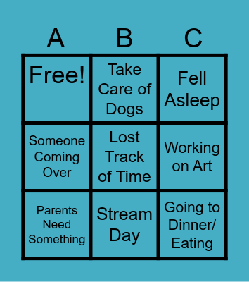 Wanna Hang Out? Bingo Card