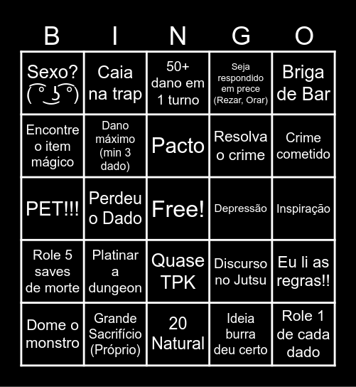 Bingo 2.0 Bingo Card