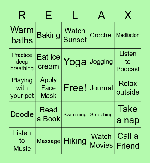 ROUND 1 Bingo Card