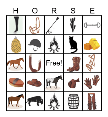 HorsePOWER Bingo Card