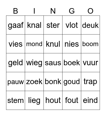 R-Newt Kids Testlab Bingo Card