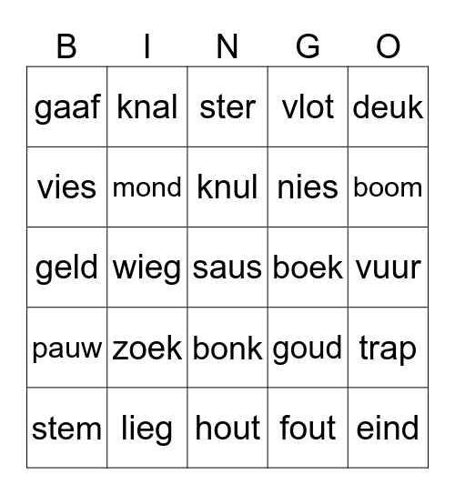 R-Newt Kids Testlab Bingo Card