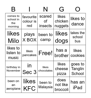 Bingo Card