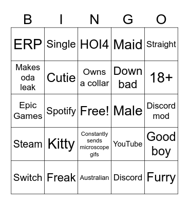 Caprivi Bingo Card