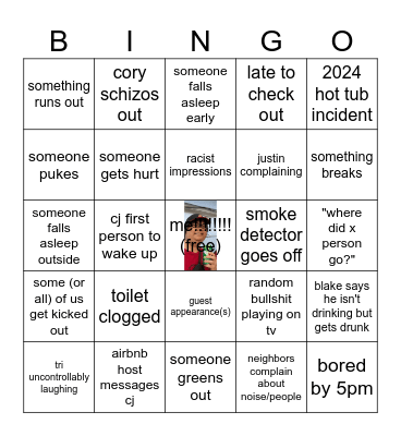 mountain trip 2024 Bingo Card