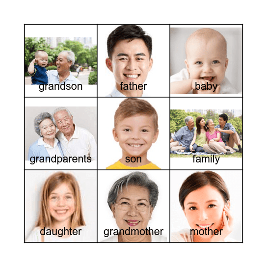 FAMILY BINGO Card