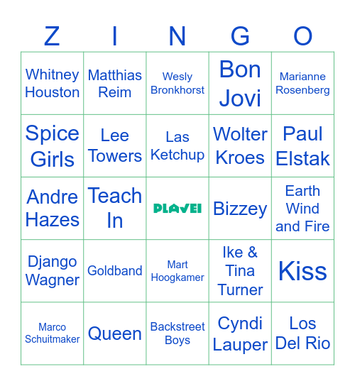 Foute uur Bingo Card