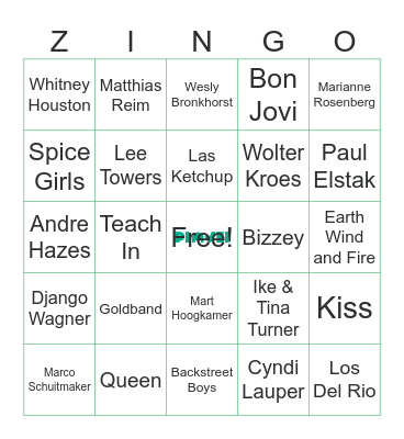 Foute Uur Bingo Card