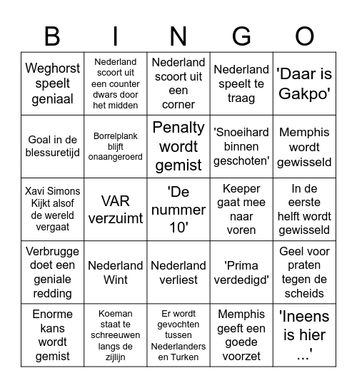 EK NED-TUR Bingo Card