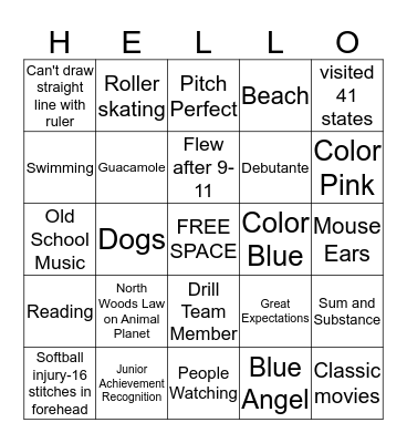 DEBRA Bingo Card