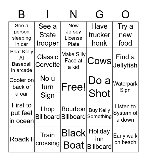 Debra's Bingo Card Bingo Card