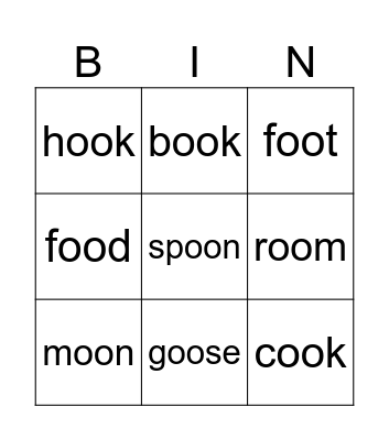 OO Bingo Card