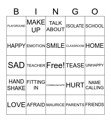 Bingo Card