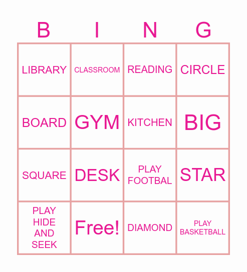 LEARN WITH US 2 Bingo Card