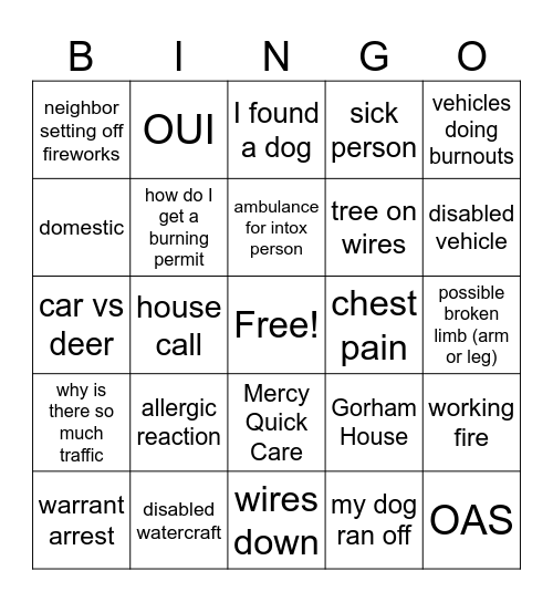 CCRCC July 4th Bingo Card