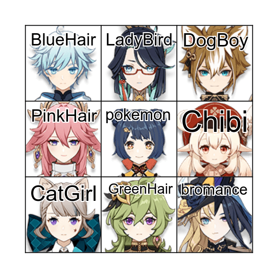 Natlan Bingo ! Bingo Card