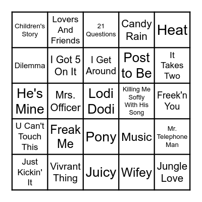 VIBE BINGO ROUND ONE Bingo Card