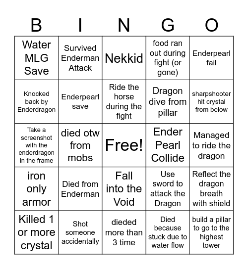 Jogurt Bingo Card