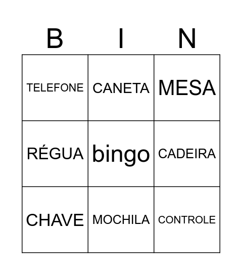 ALEATORIO Bingo Card