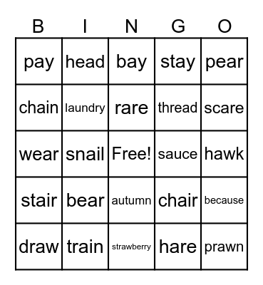 Bingo Card