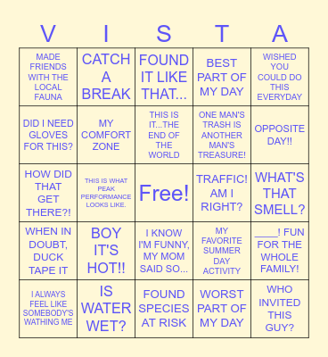08/07/24 Bingo Card