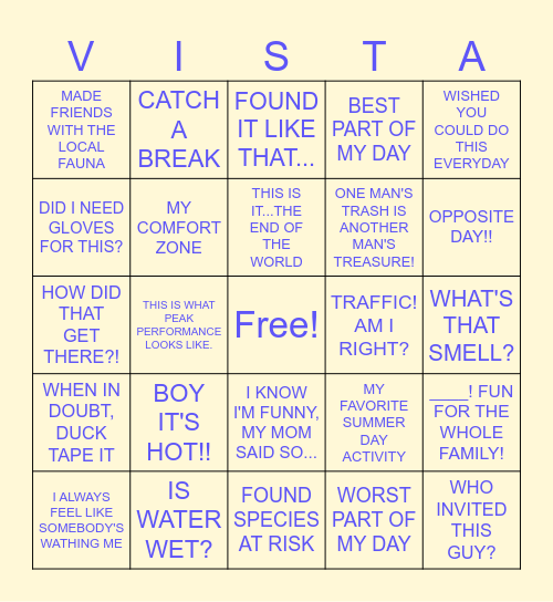 08/07/24 Bingo Card