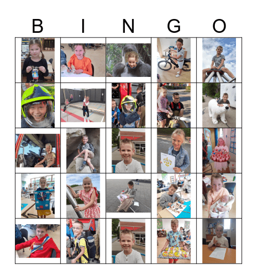 Groep 4 b BINGO Card