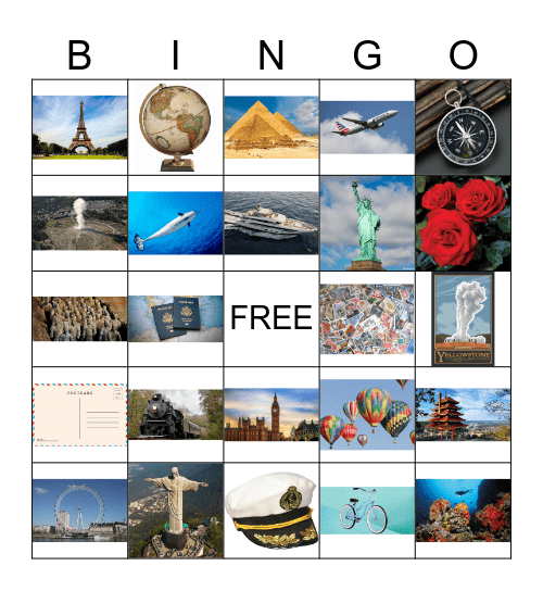 Travel BINGO Card