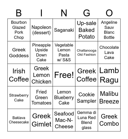 ACROP Bingo Card