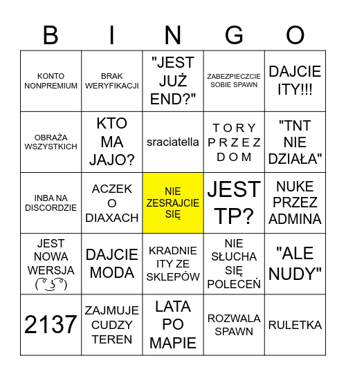 S T R A C I A T E L L A Bingo Card