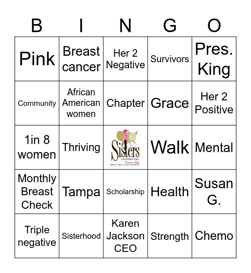 SNTB Shades of Pink Bingo Card