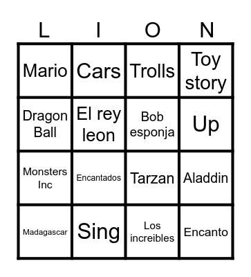 Mi primer añito - León Bingo Card